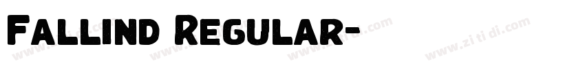 Fallind Regular字体转换 Fallind Regular字体转换